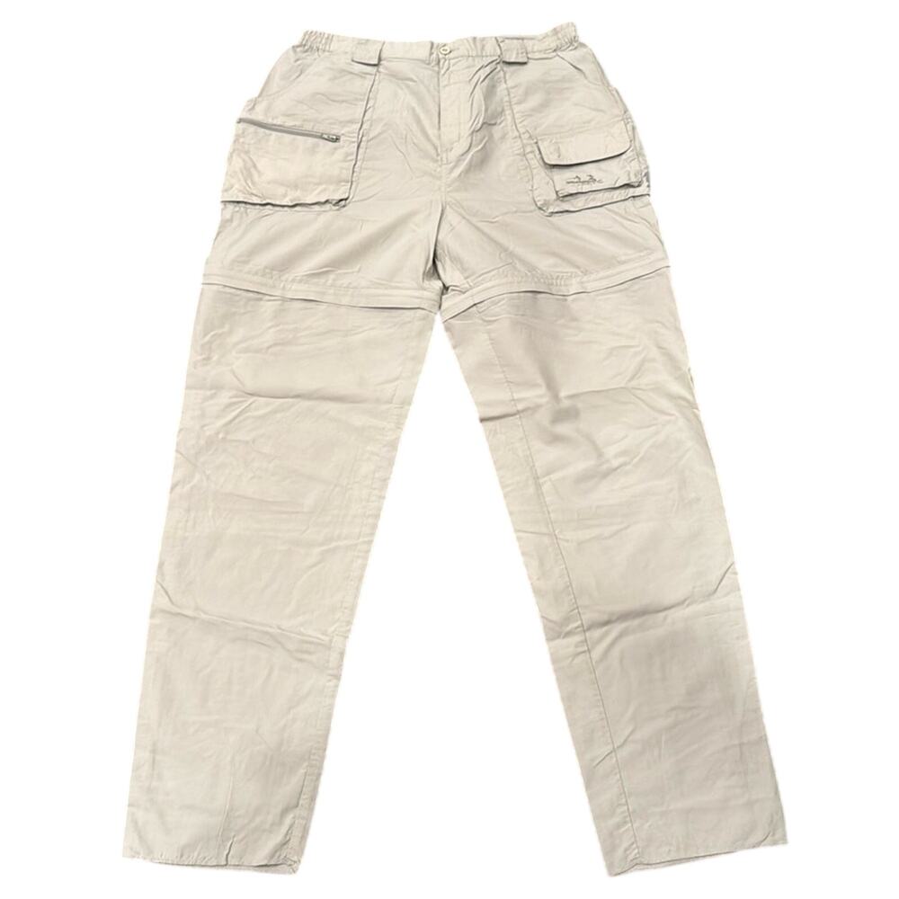Cabela's Men's Guidewear Convertible Hiking Outdoor Pants Light Khaki Size XL